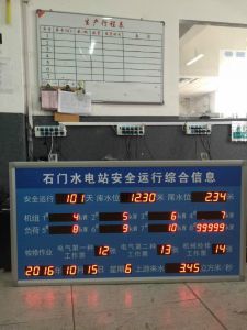 石門水電站安全運行綜合信息顯示屏?